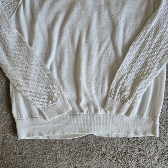 Pink Martini lightweight cream cardigan size large - Picture 9 of 12